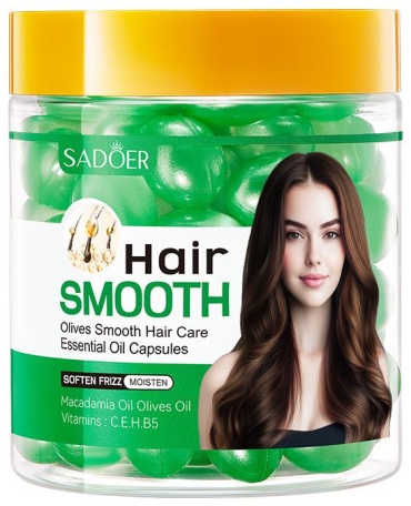 SADOER Olive Smoothening Hair Care Essential Oil Capsules - Капсулы с эфирным маслом Оливы масло в капсулах 30 г