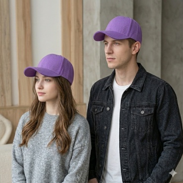 Кепка ATMA brand размер универсальный, фиолетовый
