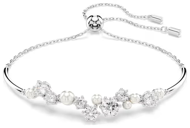Swarovski длина 24 см ювелирный сплав, жемчуг, кристаллы Swarovski, цирконий