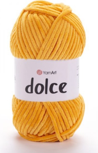 Моток YarnArt Плюшевая пряжа Дольче 100 Dolce 853 Дыня 120 м 100 г