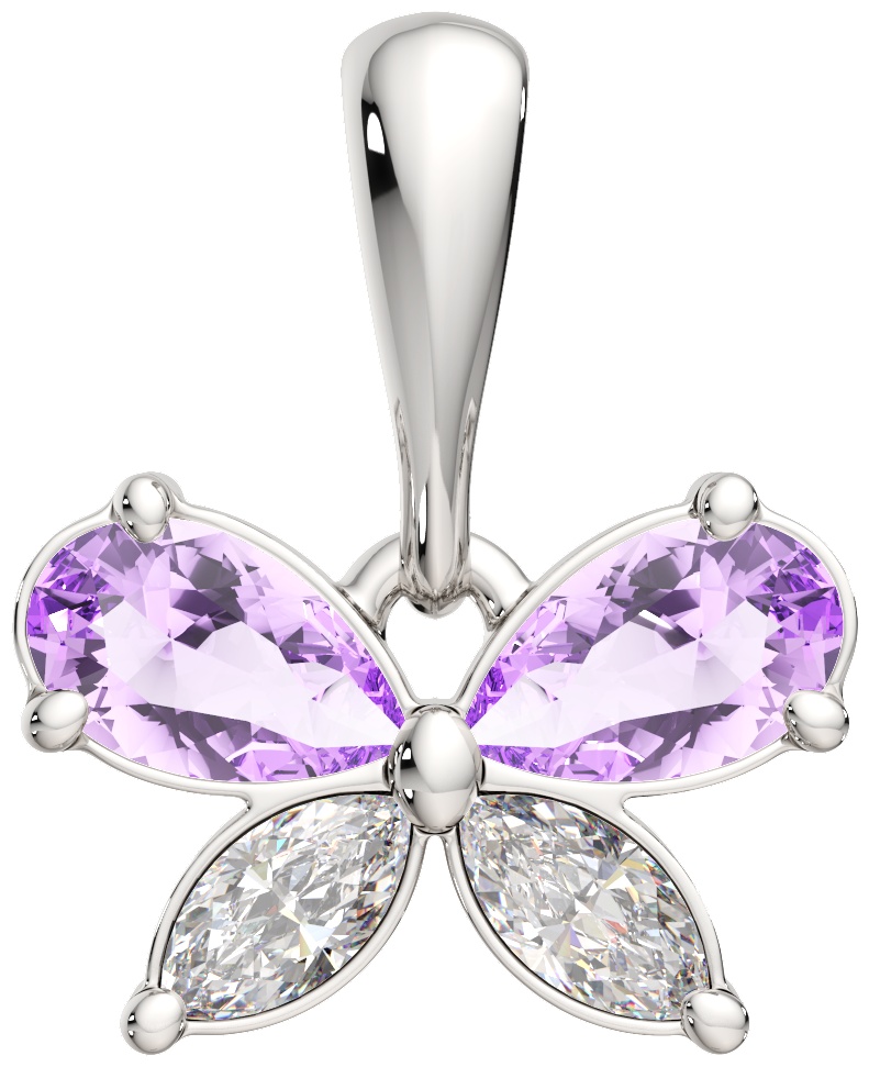 Подвеска Lucente Silver ZO-04401784 вес 0.8 г серебро, фианит