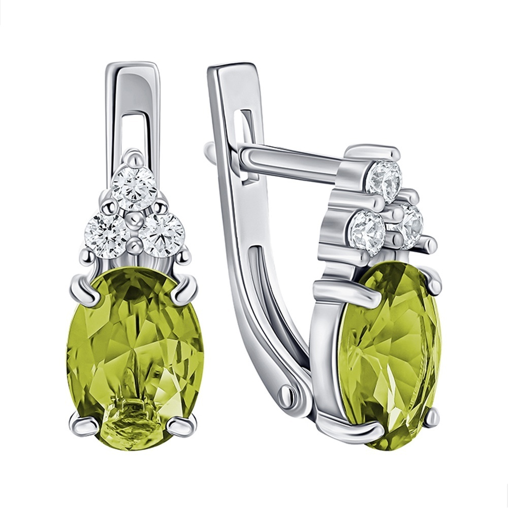 Серьги Lucente Silver 11-0250_ХР вес 2.06 г серебро, фианит