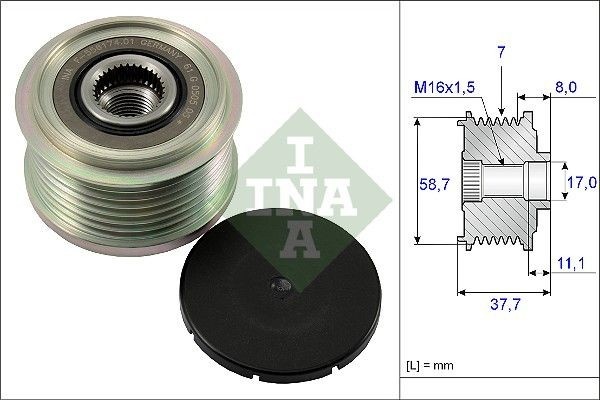 INA шкив генератора 535012810