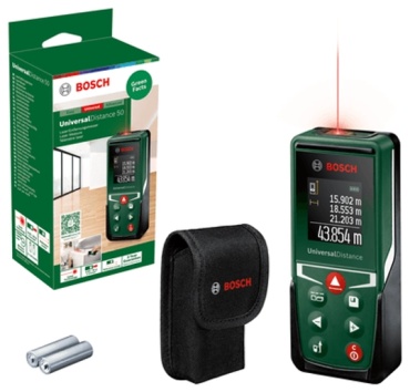 Лазерный дальномер Bosch 0603672801, дальность до 50 м