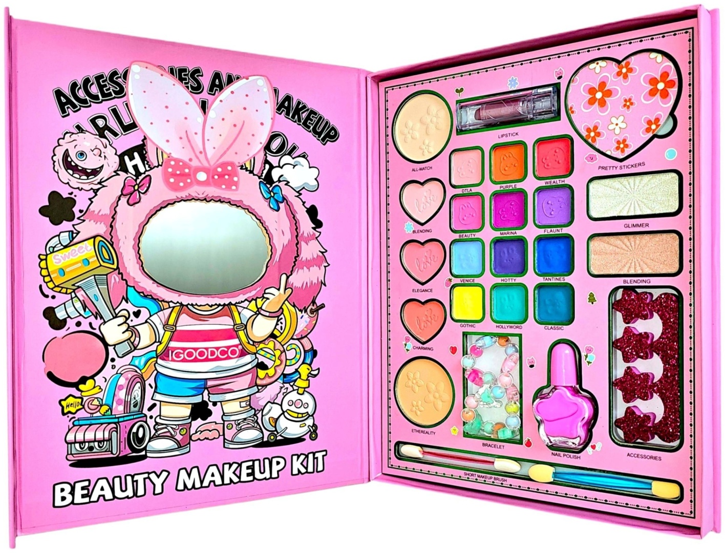 IGOODCO Labubu, beauty makeup kit набор 3+