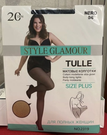 Колготки STYLE GLAMOUR черный