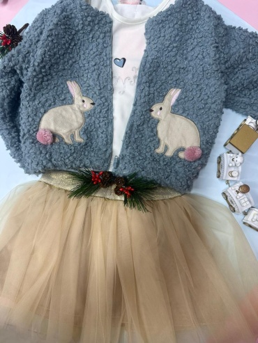 Комплект Baby Rose белый, бежевый