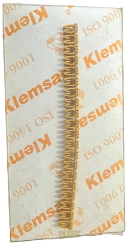 Klemsan маркировка кабельная желтый, 518014 KE2-E 20 шт