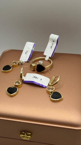 BAQ BRAND 48563251 вес 9.55 г золото, стекло, фианит, эмаль