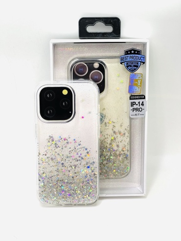 Чехол DF для Apple iPhone 14 Pro прозрачный