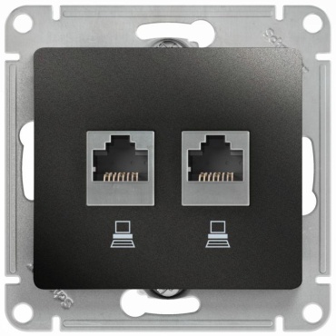 Systeme electric встраиваемая Glossa, компьютерный (RJ45),