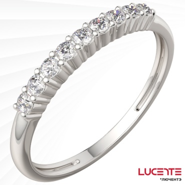 Lucente Бриллианты Якутии ZO-2D00362.14K.W_15 размер 15 вес 0.89 г золото, бриллиант