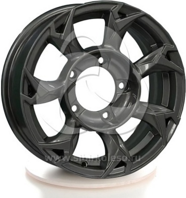 KHOMEN 1505 GRAY 108.1 5.5x15/5x139.7 D108.1 ET5 4 диска черный, серебристый, графит