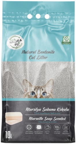 Eco Natura Pet с ароматом Марсельского мыла бентонитовый комкующийся 10 л
