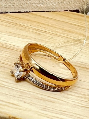 KHAN ZOLOTO -2053 размер 18.5 вес 1.99 г золото, без вставок
