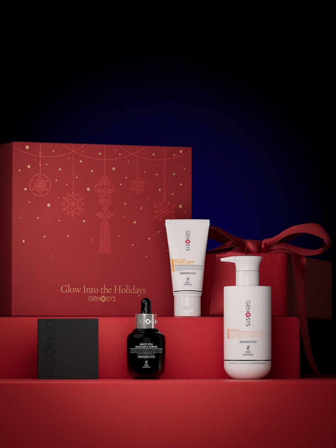GENOSYS Oxy vita kit (набор на выравнивание тона и улучшения текстуры кожи) набор по уходу за лицом унисекс