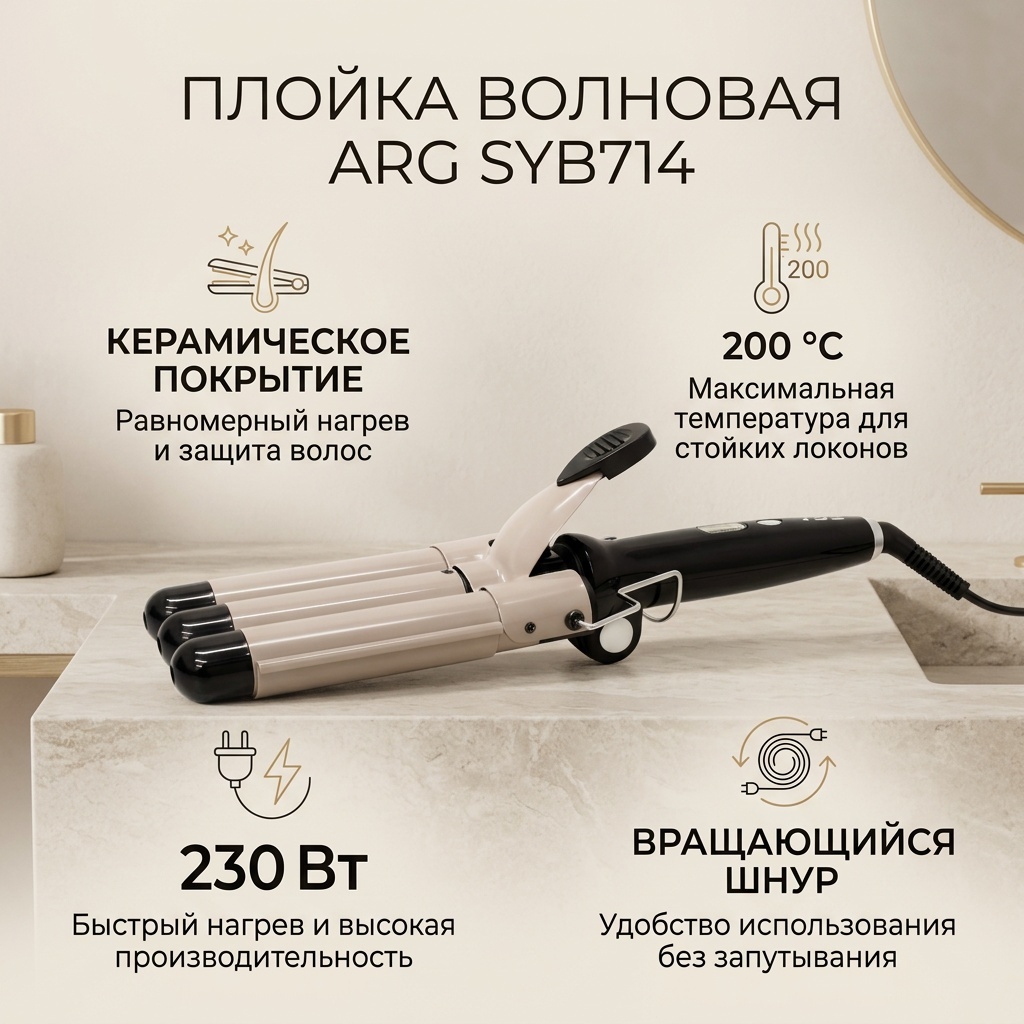 ARG SYB714 плойка волновая