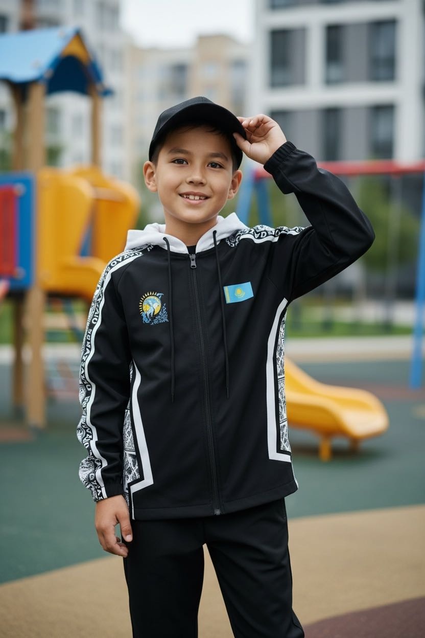 Спортивный костюм Family Sport черный, белый