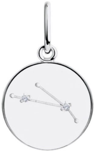 Подвеска Teoca 10311-3014-00 вес 1.25 г серебро, фианит