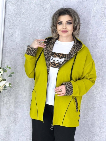 Повседневный костюм She's горчичный