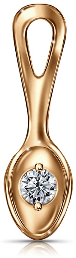 Загребушка Veronika jewelry factory Лз130-3227 вес 0.12 г золото, фианит