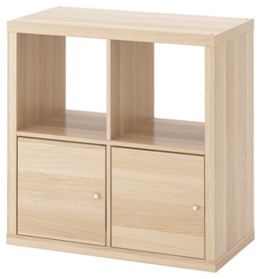 Стеллаж напольный IKEA KALLAX, 77x39x77 см, светло-коричневый