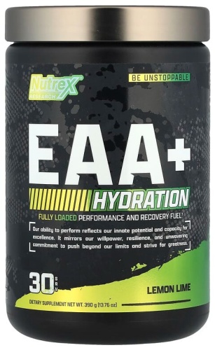 Аминокислотный комплекс Nutrex Research EAA + Hydration, лимон и лайм, 390 г (13,76 унции) лимон, лайм