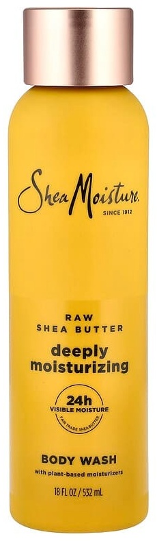 SheaMoisture глубоко увлажняющий гель для душа, необработанное масло ши, 532 мл гель 532 мл