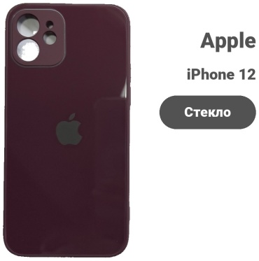 Чехол для Apple iPhone 12 бордовый