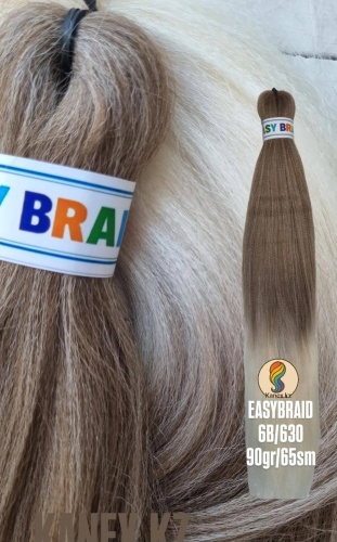 Easy Braid канекалон гофрированный 6B/630 русый омбре 90 гр 65 см