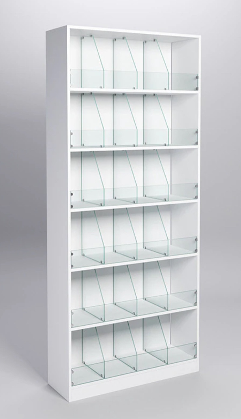Витрина ТОО АТЛАНТИК Ltd 90x30x210, белый
