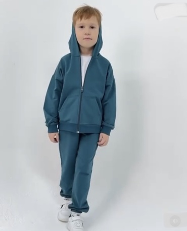 Спортивный костюм синий, зеленый