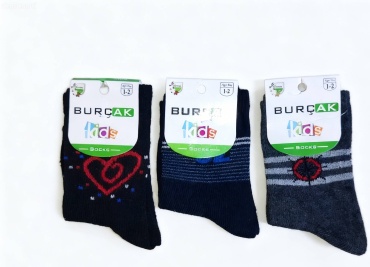 Носки BURCAK 90730 3 пары черный, синий, серый 1-2