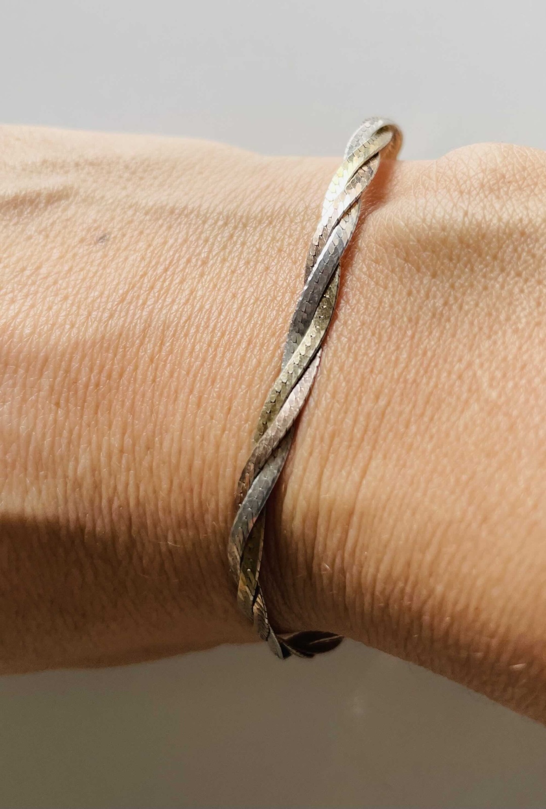 HandMade 925-БП длина 17 см, вес 4 г серебро, плетение фантазийное