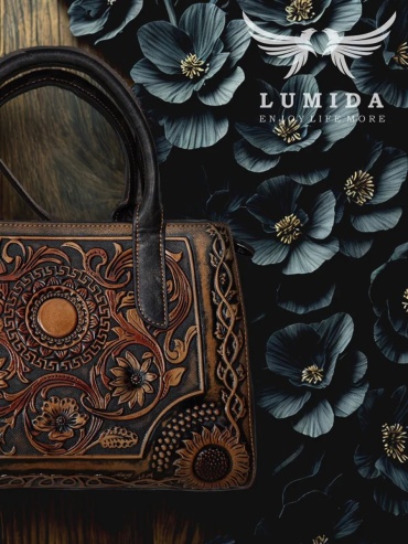 Мини-сумка Lumida натуральная кожа коричневый