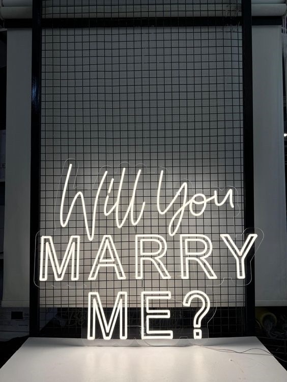 Неоновая вывеска настенный Will You MERRY ME, теплый белый, холодный белый, белый, желтый, зеленый, красный, розовый, синий, разноцветный, голубой, фиолетовый, оранжевый