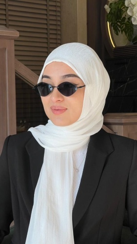 Хиджаб Zahra размер универсальный, белый