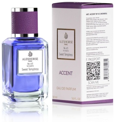 AlexHorse №45 Sweet Temptress парфюмерная вода EDP 50 мл, для женщин