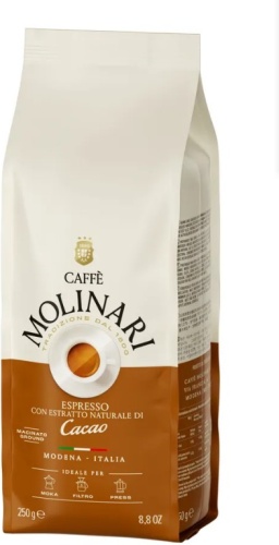 Кофе Molinari Espresso Cacao молотый 250 г