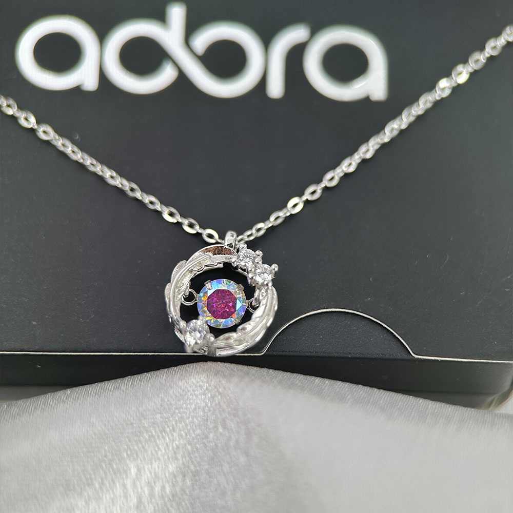 Колье Adora 554755240ad длина 44 см вес 2.26 г серебро, фианит