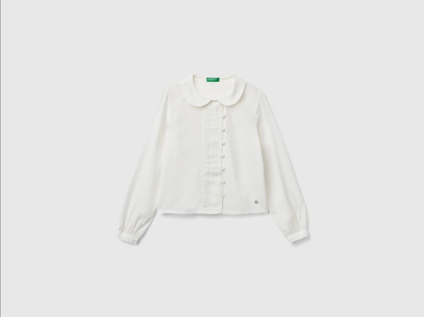 Блузка UNITED COLORS OF BENETTON белый