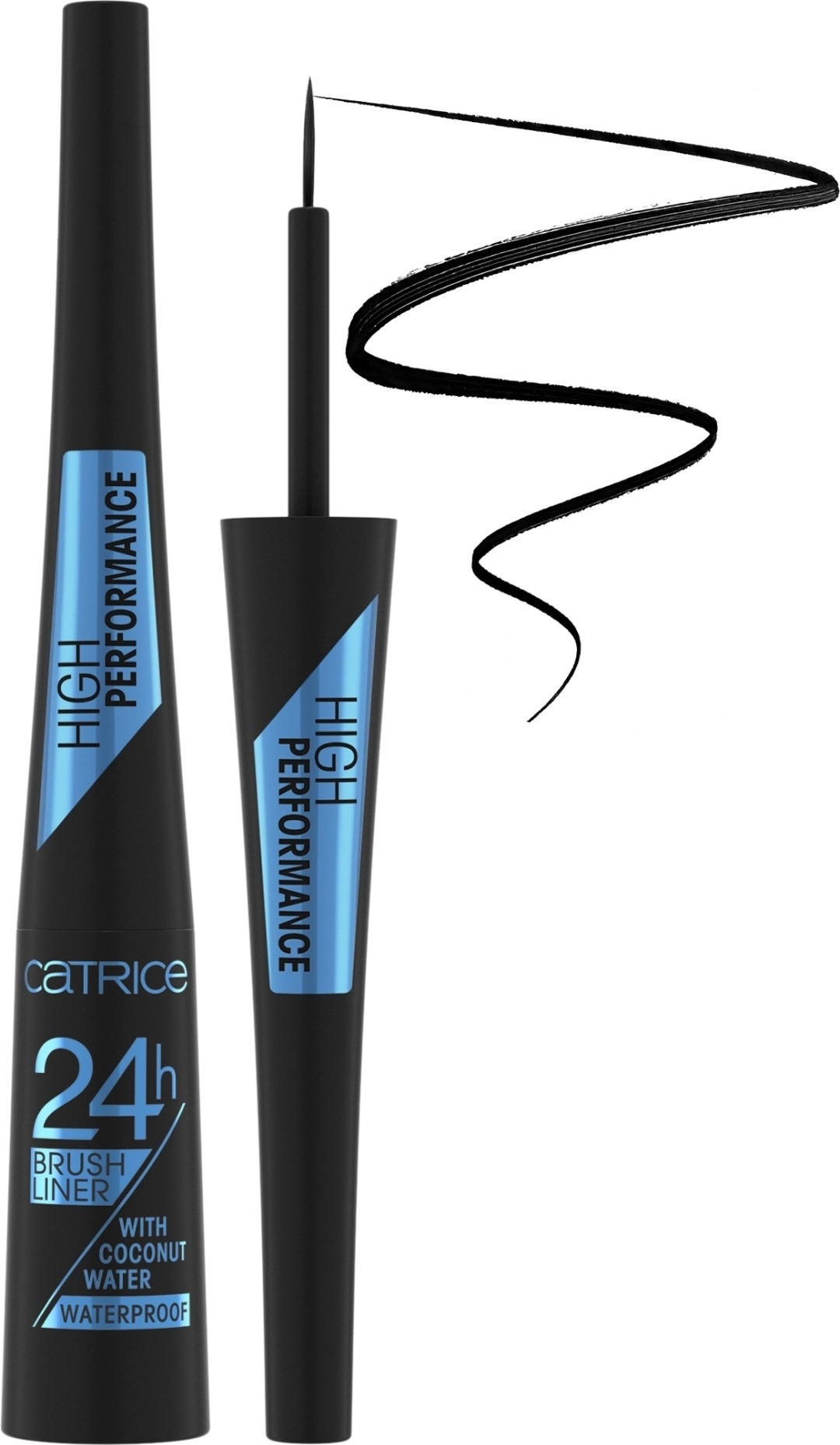 Подводка для глаз Catrice 24h Brush Liner Waterproof 010 с водостойкой гелевой текстурой и стойким глянцем, 1 шт