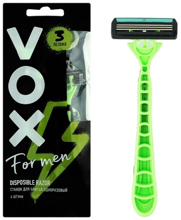 VOX FOR MEN с тройным лезвием 4 шт бритвенный станок 4 шт