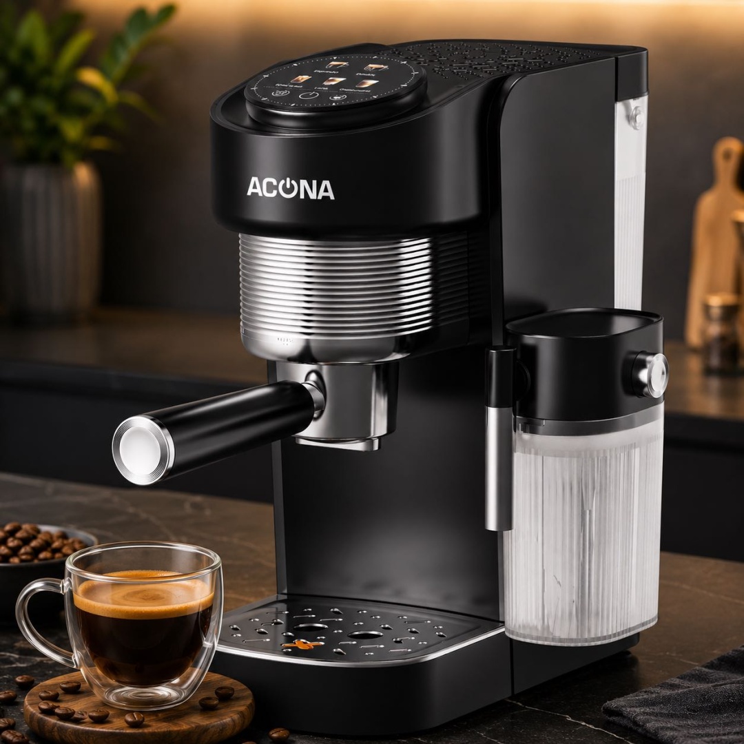 Кофемашина ACONA Barista PRO-4 черный — фото 2
