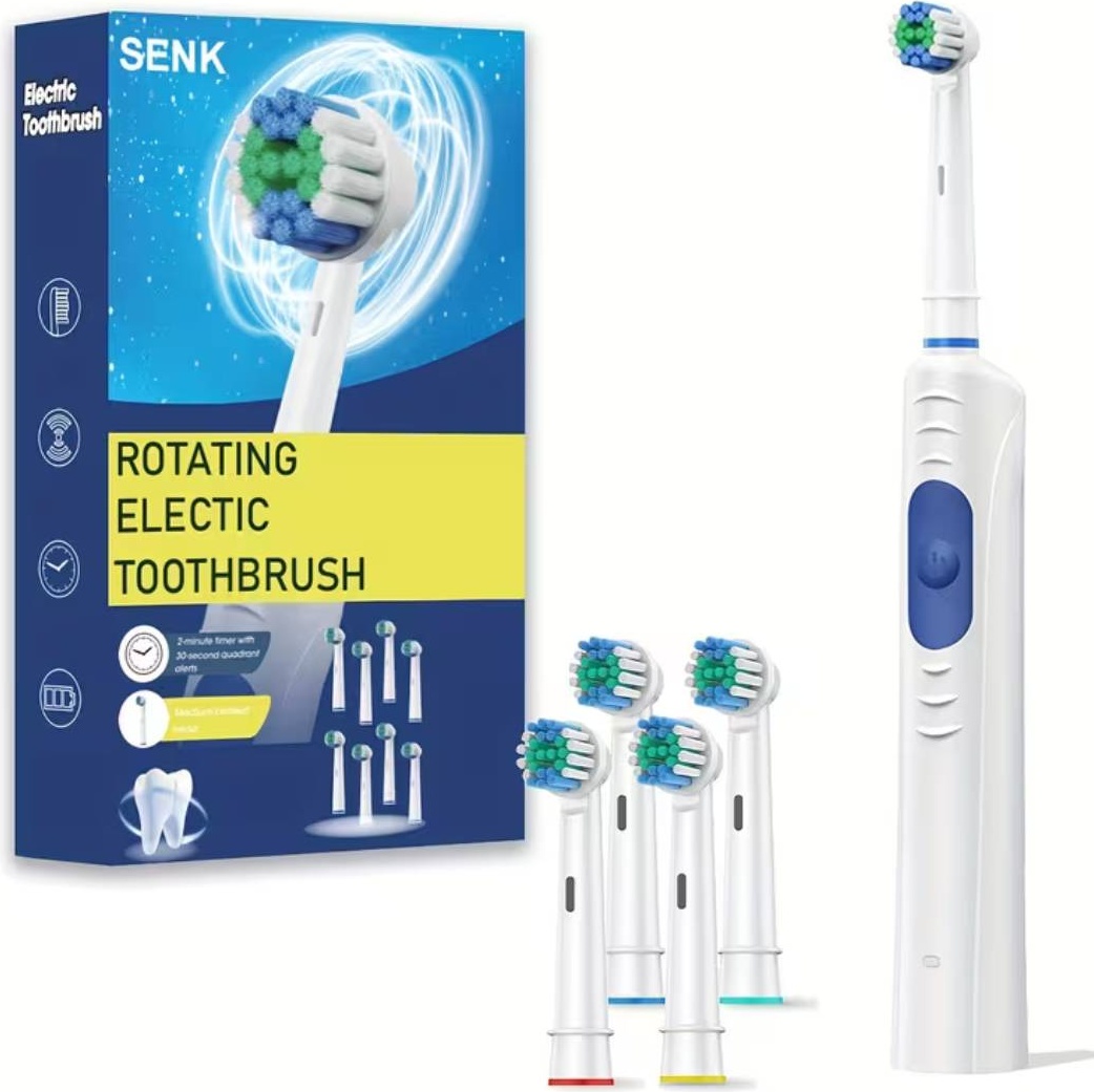 Senk электрическая щетка SC-208 щетина средняя белый