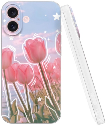 Чехол Mcover для Apple iPhone 16 рисунок