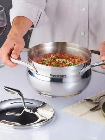 Кастрюля 3 л, Tupperware сталь, алюминий