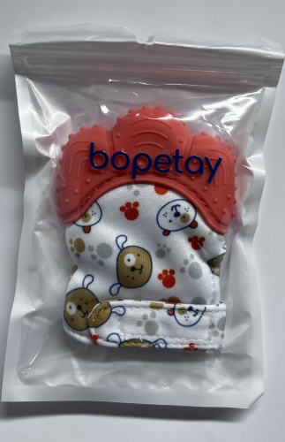 Прорезыватель bopetay Варежка OR, 1 шт, мультиколор