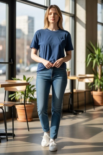 Футболка FASHION Футболка вареная Premium Cotton темно-синий