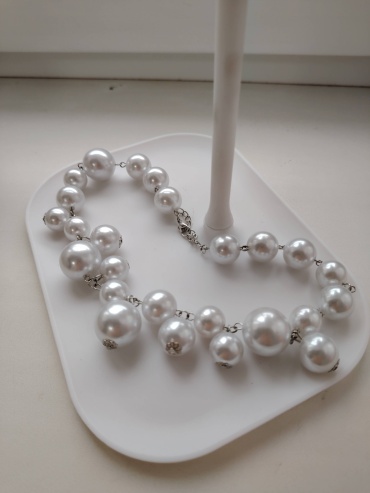 Fashion Jewelry длина 50 см нержавеющая сталь, жемчуг